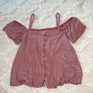 AMERICAN EAGLE OFF THE SHOULDER TOP